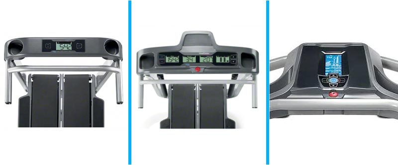 Bowflex TreadClimber TC5 vs TC10 vs TC20 Console