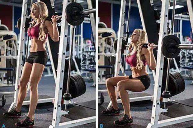 Smith machine squats - Not keeping feet flat