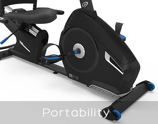 Nautilus Recumbent Bikes Portability